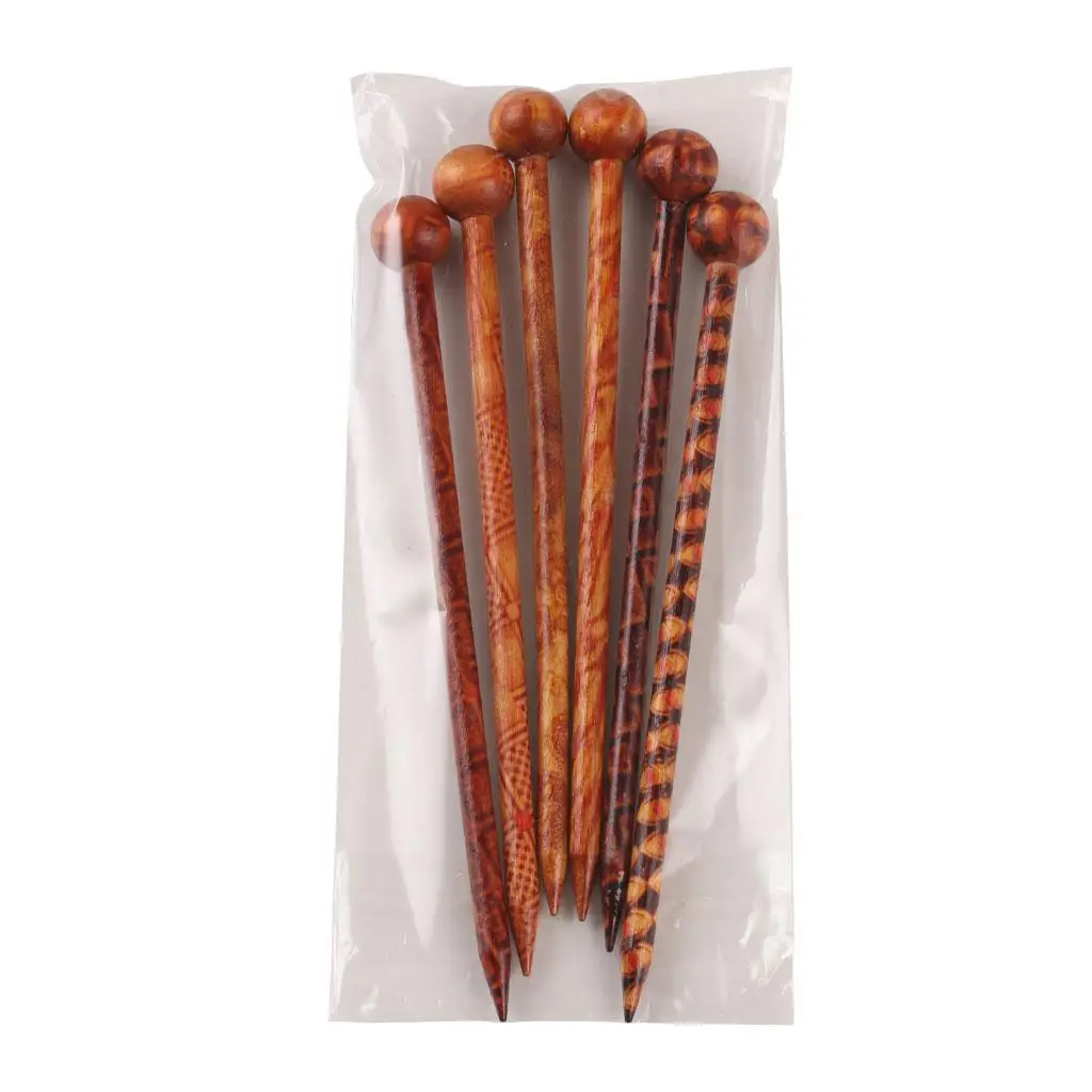 Wooden Hair Stick Vintage Handmade Hairpin Jewelry Findings Hair Ornament for Wedding and Prom