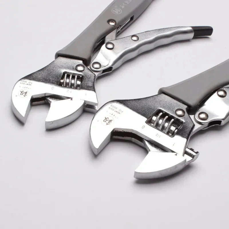 Industrieller, einstellbarer Schraubenschlüssel mit 30–33 mm Öffnung, universeller Schraubenschlüssel aus Kohlenstoffstahl, mechanisches Werkzeug für die Handreparatur in der Werkstatt. – Detail 4