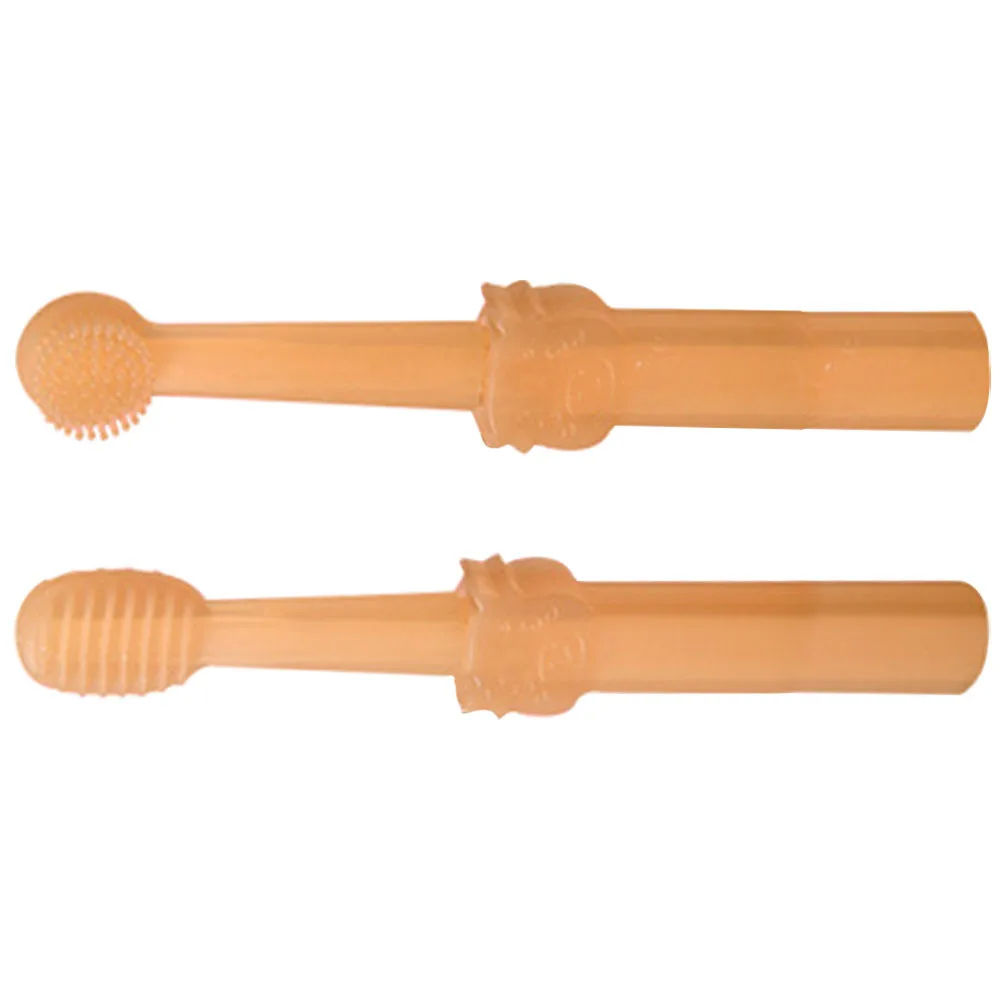 

1Set Pet Toothbrush Kit Manual Dog Oral Cleaning Brush Silicone Tooth Brush Ergonomic Handle for Small Pets Puppy Teeth Hygiene