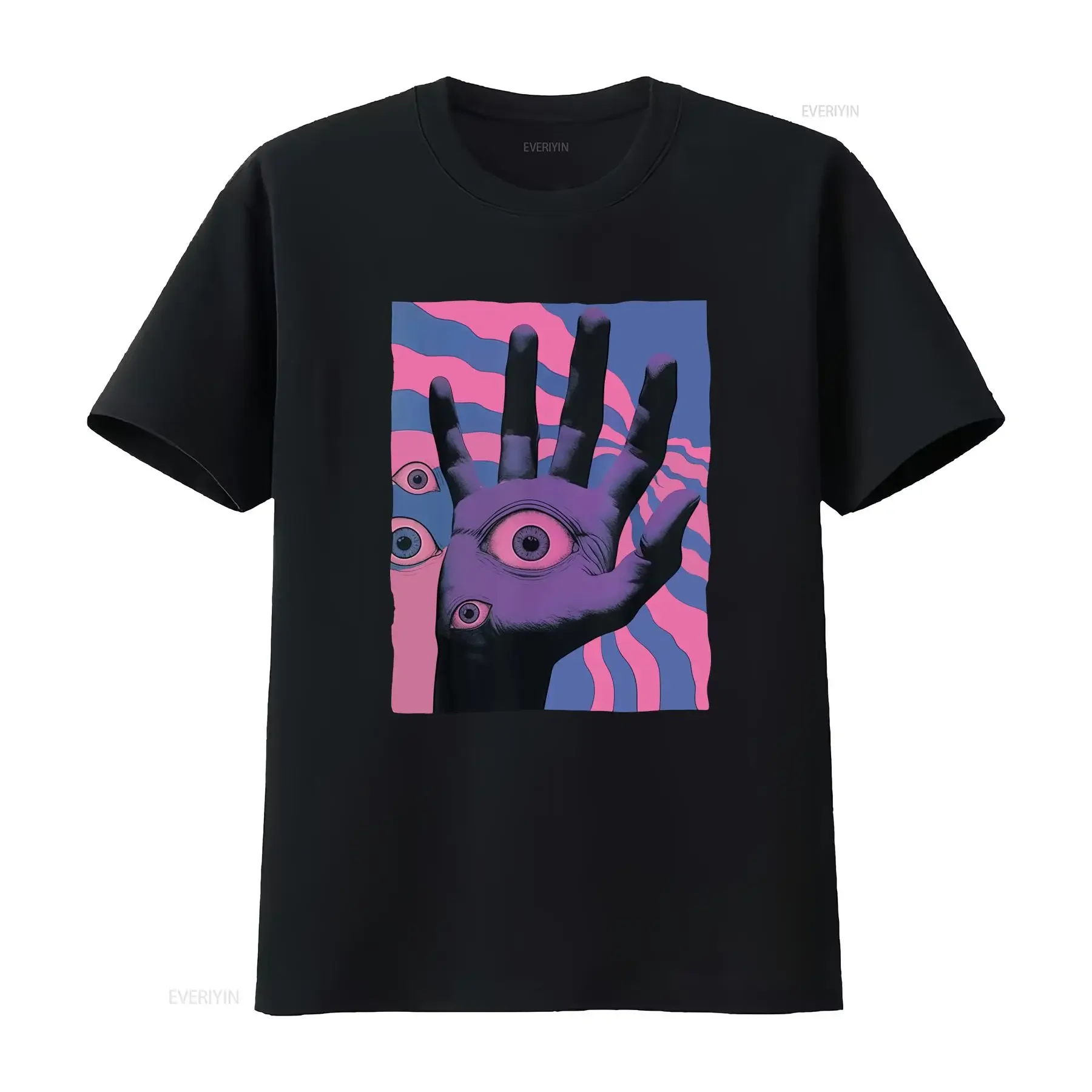Weirdcore Eyeball Hand T Shirt Psychedelic Trippy Clothing Aesthetic Alternative Pastel Goth Grunge Clothes Horror Spooky