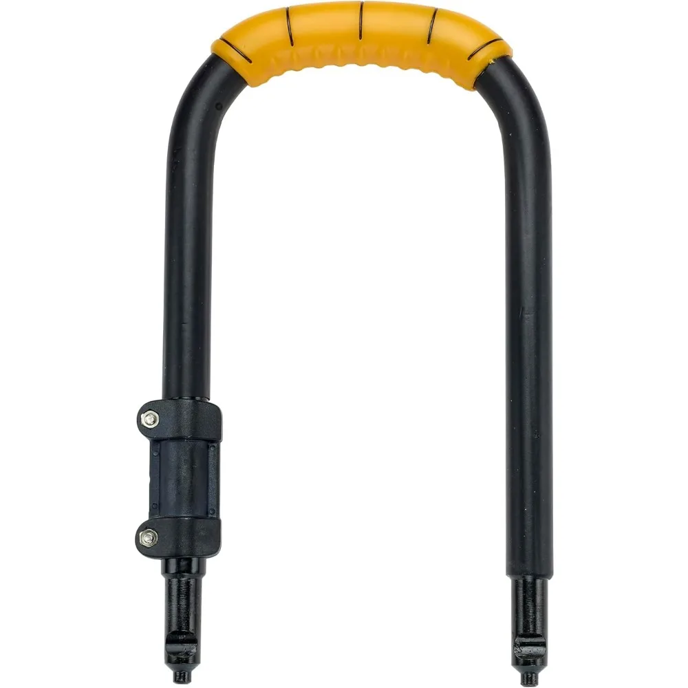 قفل دراجة فولاذي عالي القوة مع نظام قفل رباعي - 265 مم × 195 مم، تكبل فولاذي صلب 16.8 مم، مطلي بالمطاط