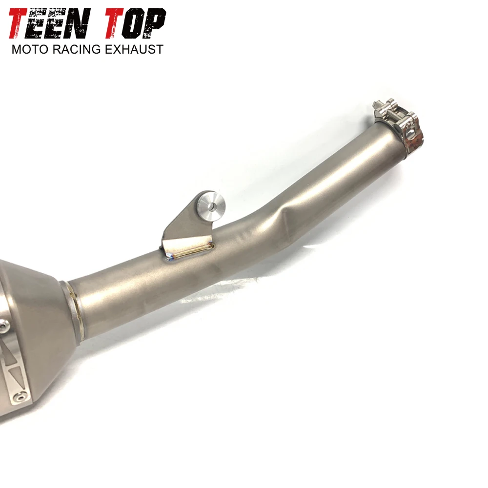 دراجة نارية الانزلاق على العادم لياماها YZ250F YZF 250 WR250F 2020-2024 العادم الخمار الأنابيب سبائك التيتانيوم 48 مللي متر yz250f 2019-2024