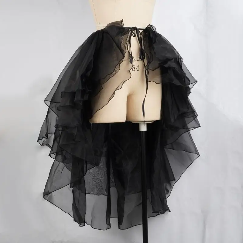 2026 New Tiered Crinoline Stage Show Underskirt Lightweight Tulle Petticoat Costume Overskirt For Princess Cosplay And Outfits