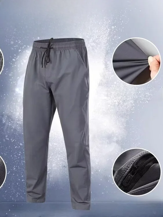 Men's Sport Pants Straight Leg Long Fitness Quick Dry Running Trousers New Style Sports Athletic Training Pants Autumn Winter