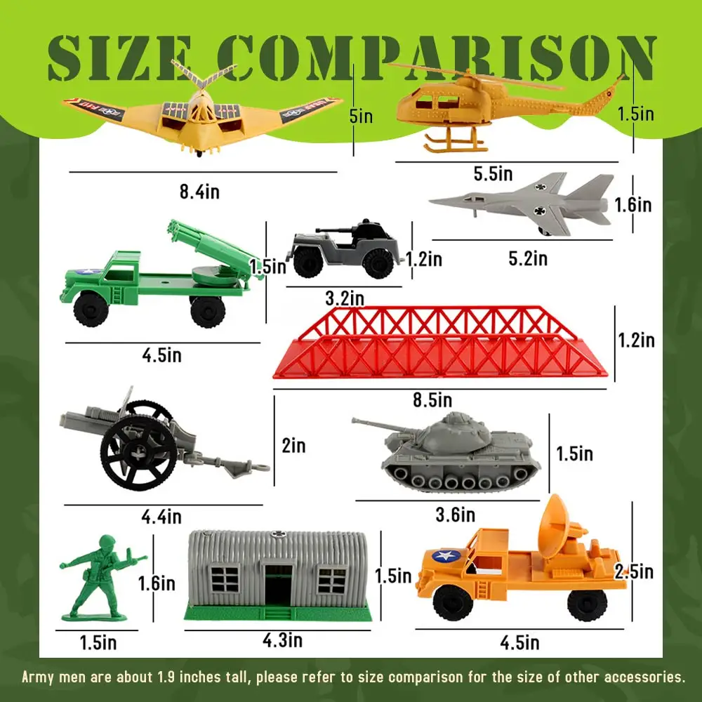 Viikondo Leger Mannen Speelgoed Soldaat Actie Figuur Militaire Speelset Wwii Us Duits Wargame Slagveld Tank Jet Accessoires Boy Gift V