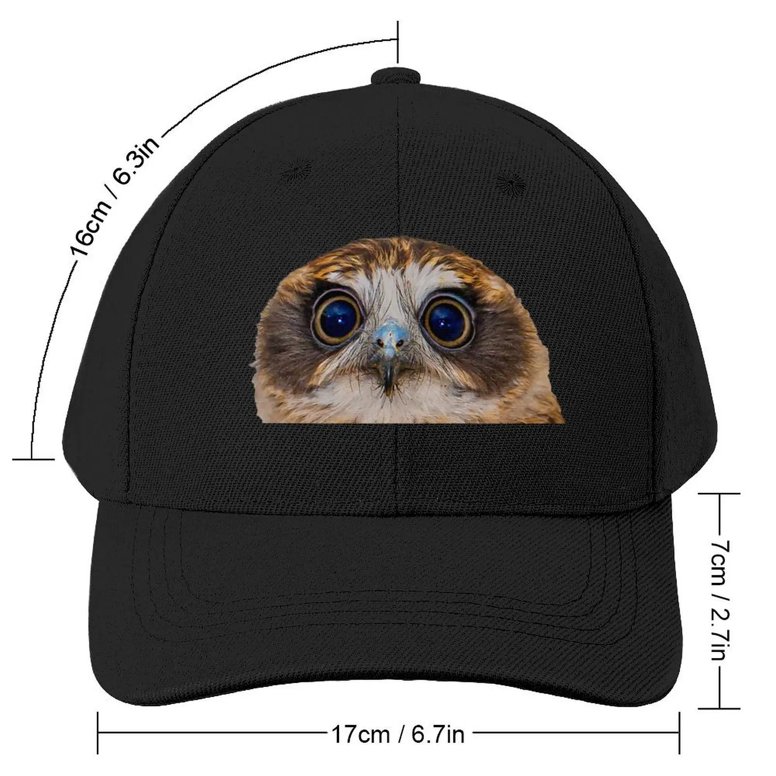 Hypnotic Eyes of a Boobook Owl Baseball Cap Hat Luxury Brand Beach Bag Sunhat Women's Beach Men's