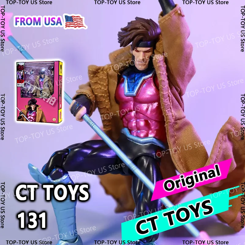 

Ct Toys Mafex 131 Original Gambit X-Men Wolverine SHF Anime Action Figure Customized Gift for Kids Collectors
