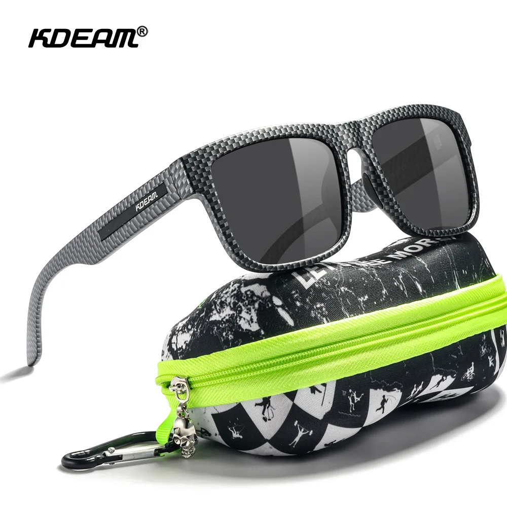 KDEAM New Fishing Sunglasses For Men Polarized And UV400 Protection Lens With Carrying Zipper Case KD335