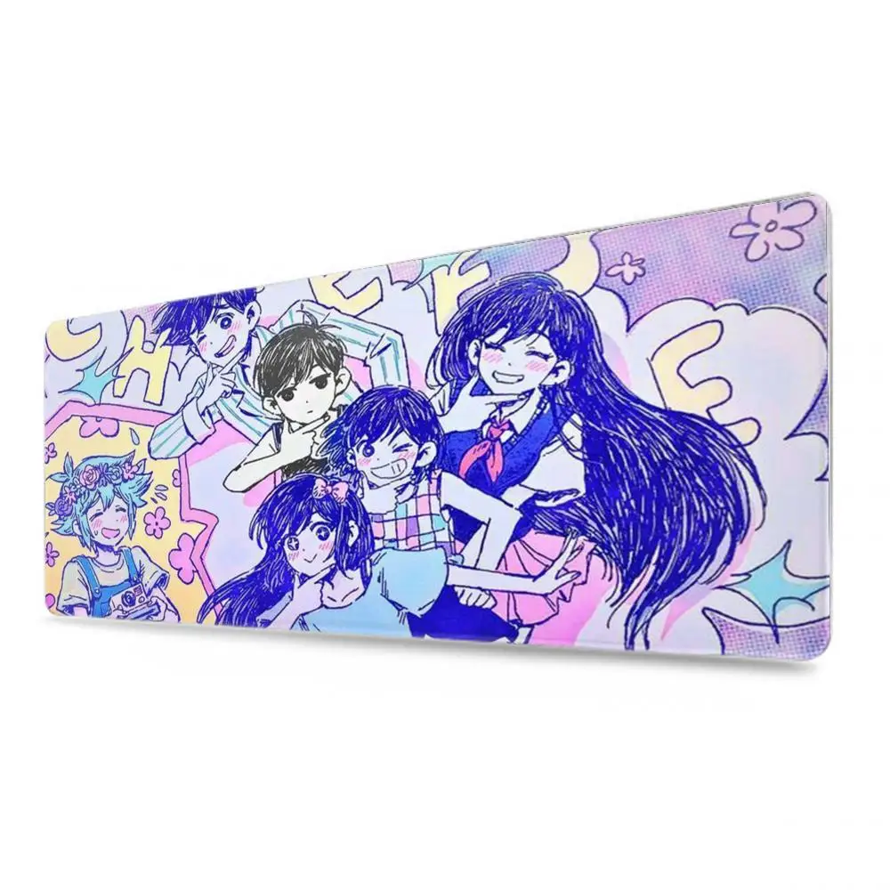 Anime Omori Mouse Pad Tablet mouse Pad Laptop xl desktop mate, cute HD Rainbow Gaming keyboard pad, Player, 90x40