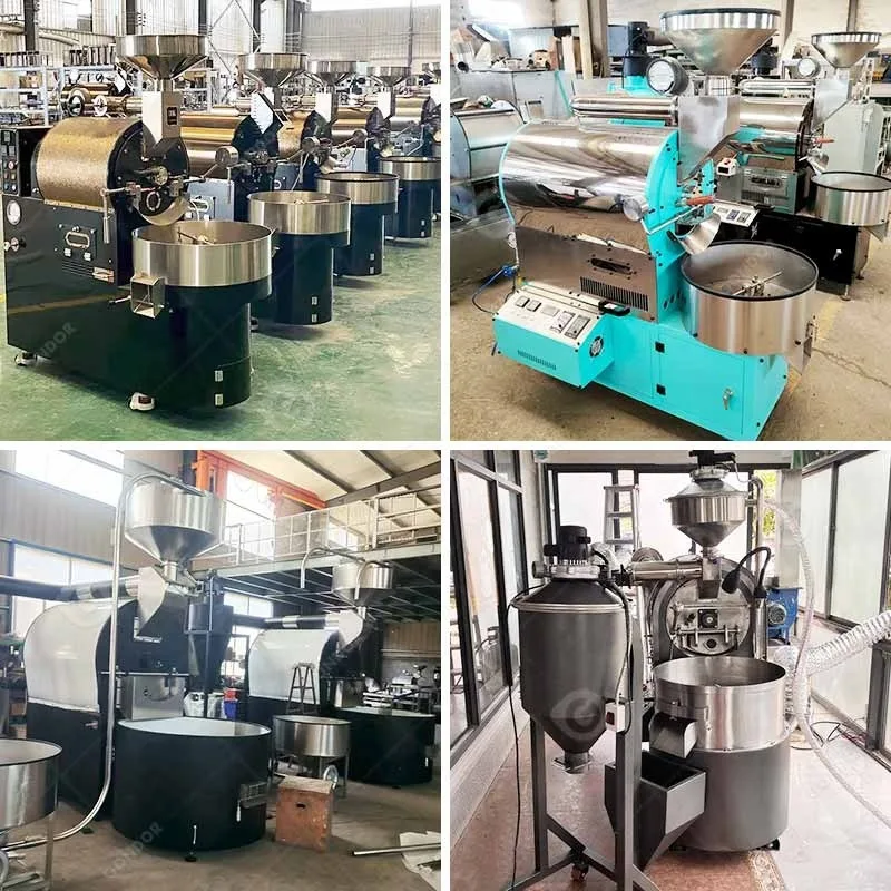 Hot Air Gas Coffee Bean Roaster Laboratory 1.2kg 1kg 20kg 150kg Electric Torrefaction Machine for Sale
