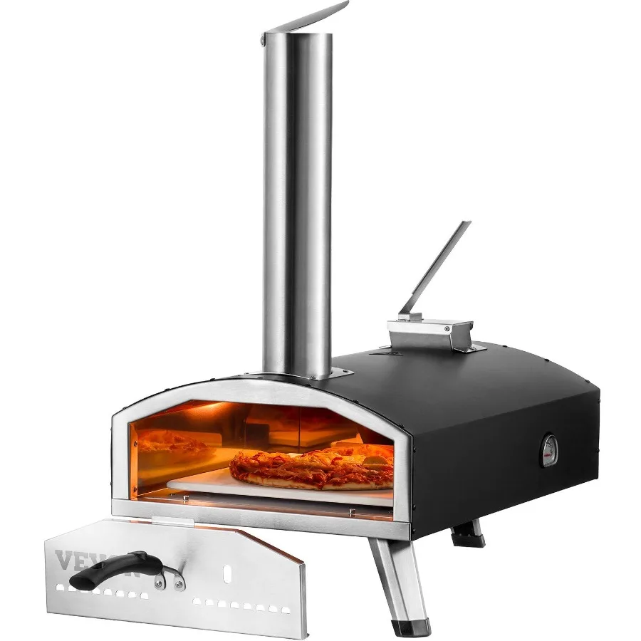 

12 Outdoor Pizza Oven Portable Wood Pellet Pizza Oven Iron Spray Camping