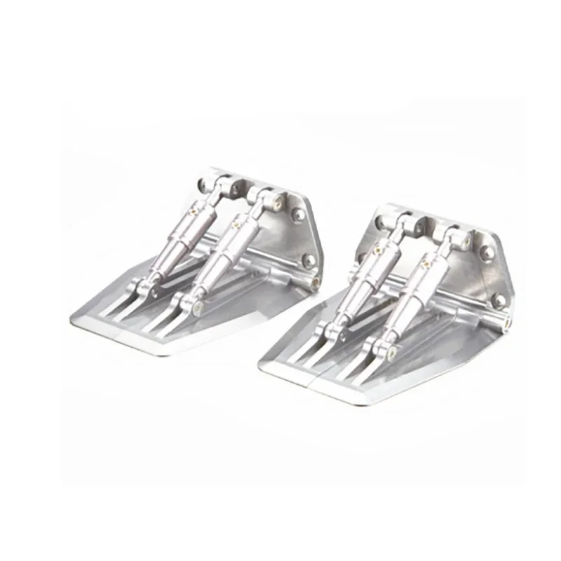 

1 Pair Trim Tab Flaps Spare Parts Aluminium Water Pressure Plates Board 69x57x30mm for 12 Meters Above O Boat Model DIY