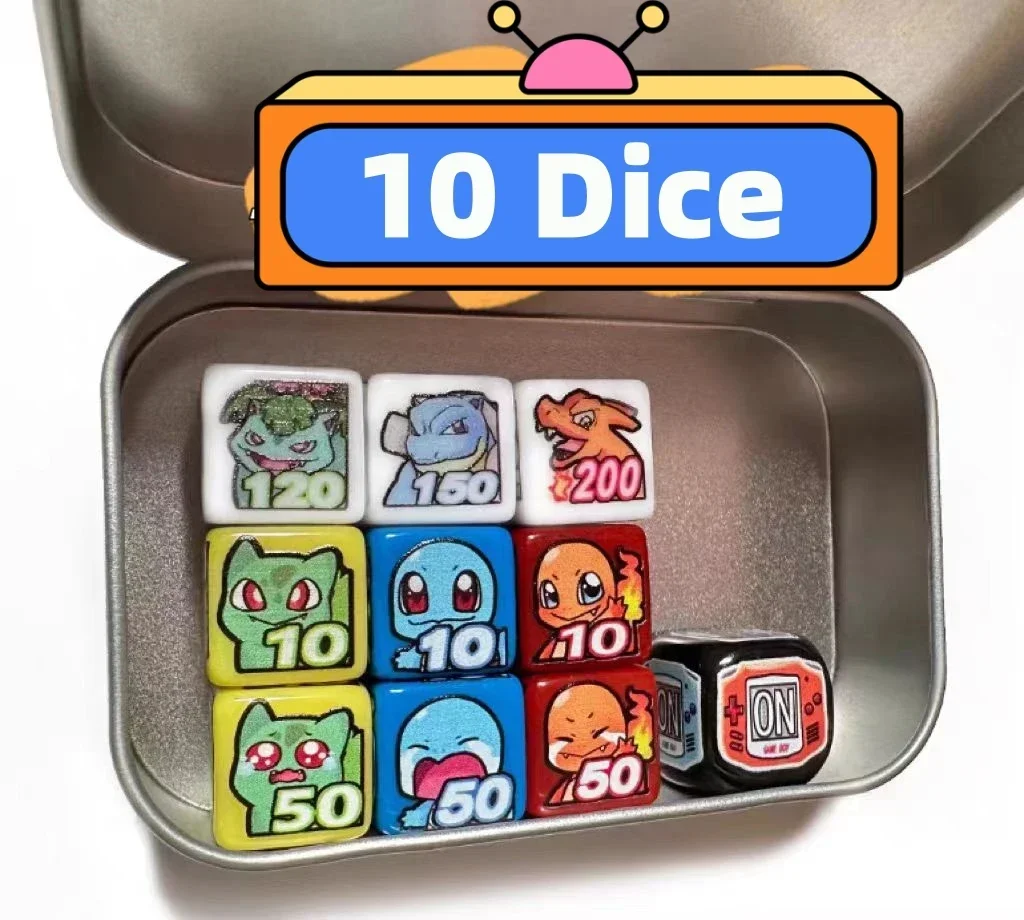 10-セット-ptcg-ポケモンマッチスコアリングダメージカウンター-gosanke-ヒトカゲフシギダネサイコロ収納ボックスロールプレイングゲームギフト番号。-39