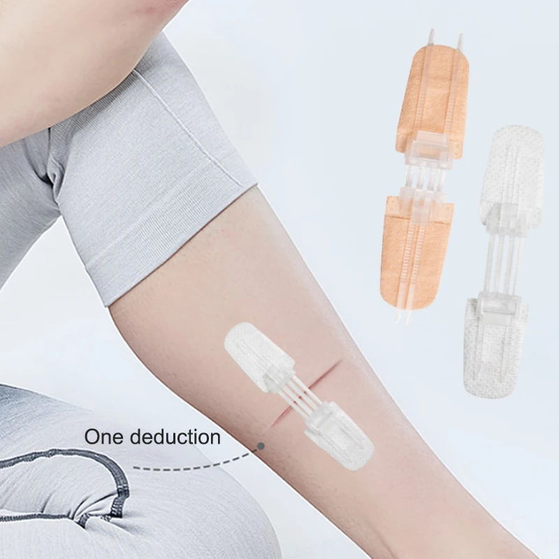

Zipper Band-aid Painless Wound Closure Patch Suture-free Wound Dressing Patches Zip Suture Reducer Band Aid Outdoor Portable