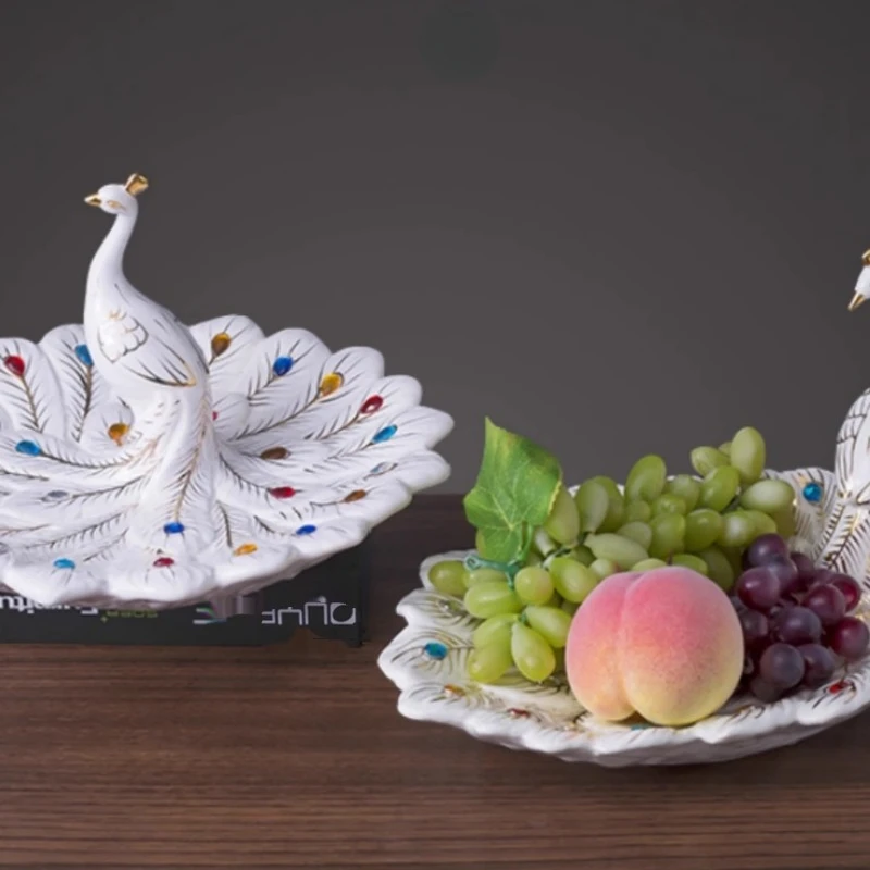 European Style Fruit Plate for Living Room Coffee Table and Snacks with Creative Wedding Decorations