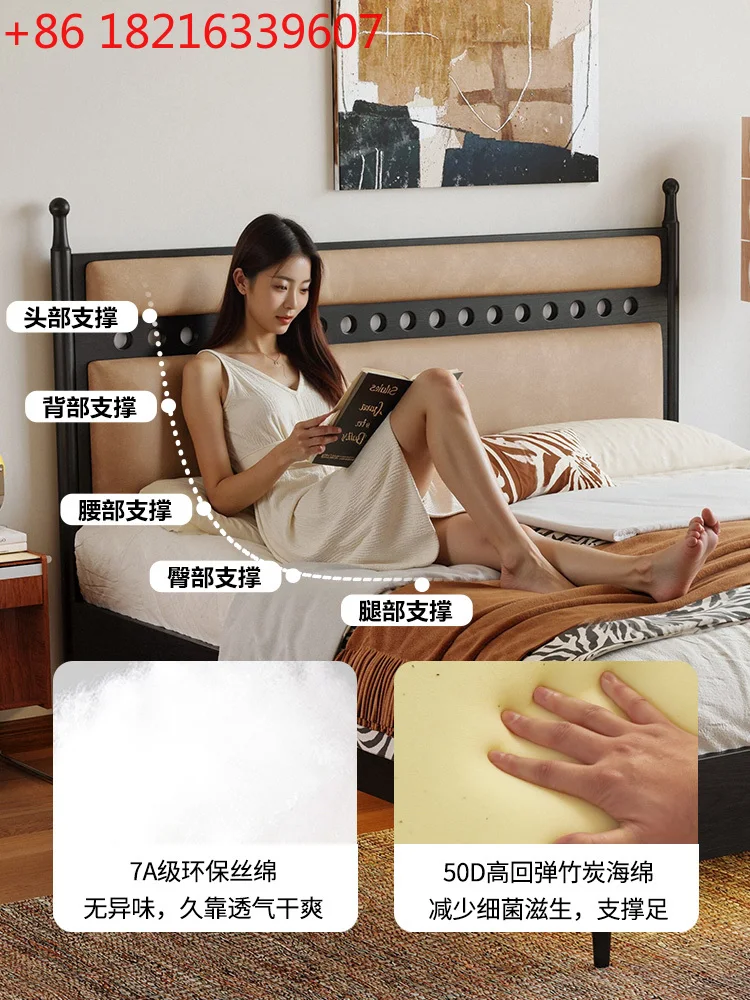 

Кровать из массива дуба, старинная бытовая двуспальная мягкая сумка, свадебная кровать из массива дерева