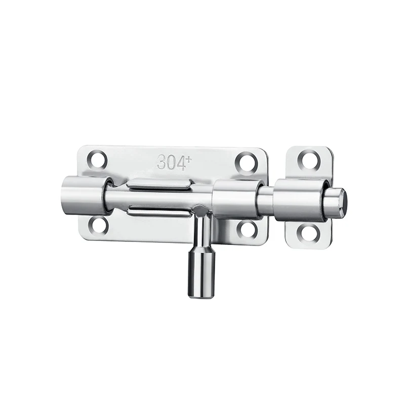 304 Stainless Steel Door Latch Small Mini Solid Sliding Bolts Latch Hasp Home Hardware Gate Safety Toilet Door Lock