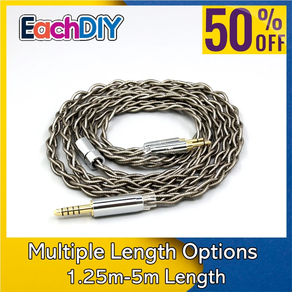 99% Pure Silver Palladium + Graphene Gold Earphone Sleeve Cable For Sivga Phoenix SV021 Oriole PII Apollo Aiva 2.5mm LN008213