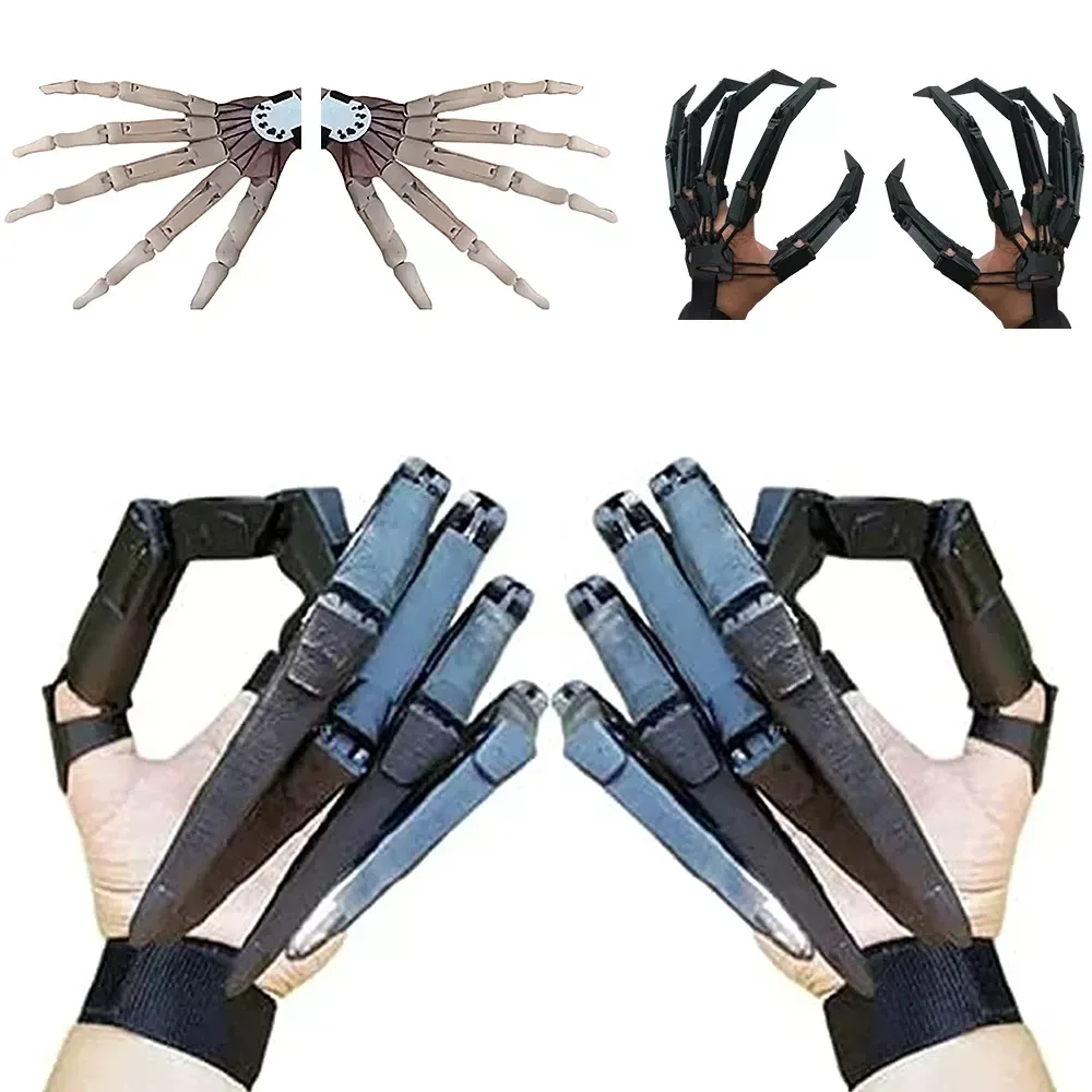 Extensions de Doigts Articulés pour Halloween Imprimés en 3D, Longs Doigts Flexibles, Mobiles et Portables, Accessoires de Décoration, Griffe Cosplay