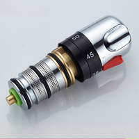 Bathroom Brass PipeThermostat Faucet Adjustable Thermostatic Mixer Valve Water Mixing Temperature Control Valve For Water Heater