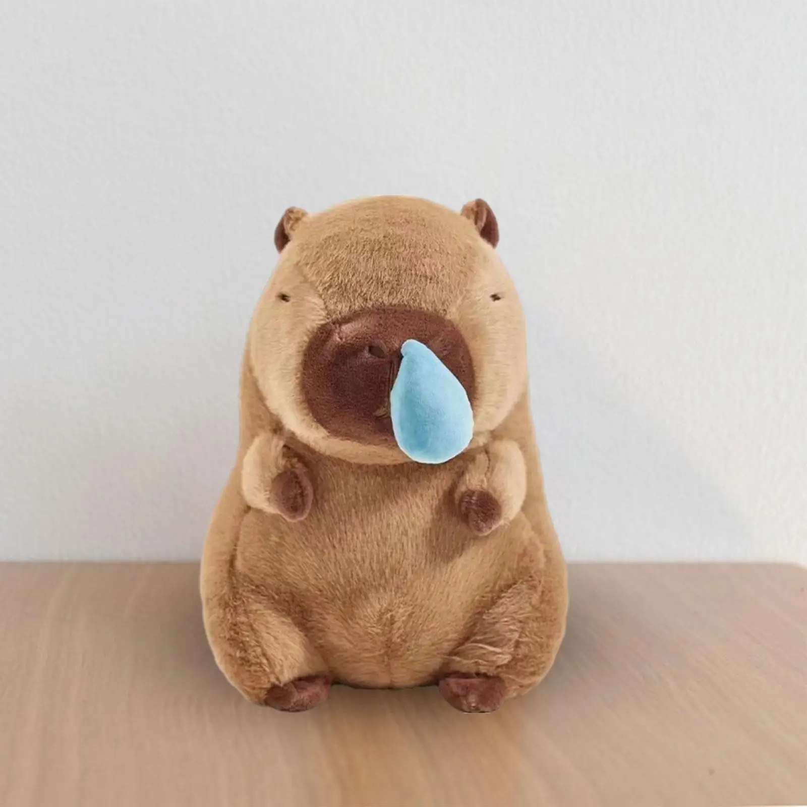 Soft Toy Capybara Stuffed Toy with Pullable Snot Bubbles Cute Sofa Home Decor Capybara Toy Animal Doll for Teens Gifts Kids