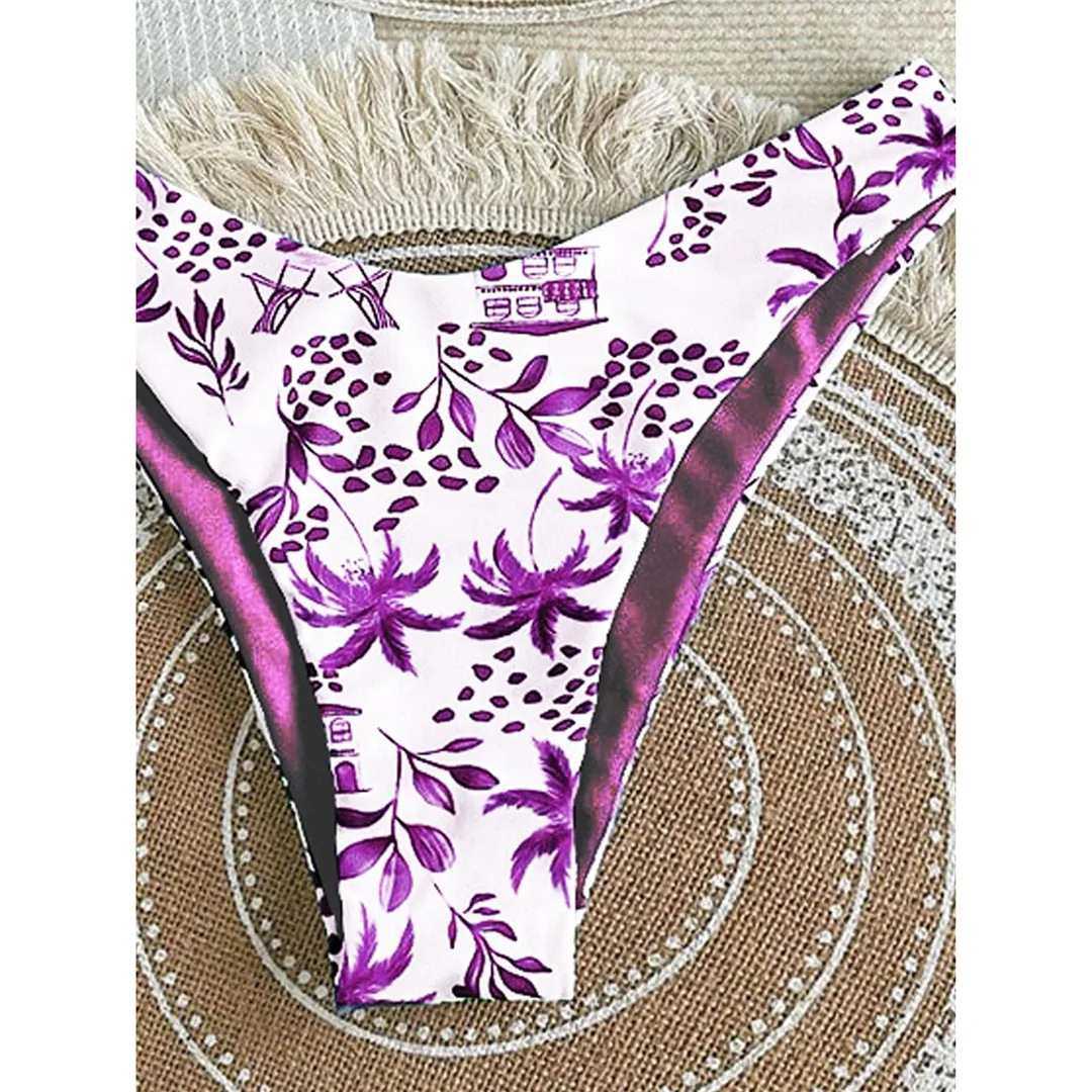 XS - L Neuer bedruckter Neckholder-Bikini, brasilianischer Bikini, Damen-Badeanzug, zweiteiliges Bikini-Set, Badeanzug für Damen, Badebekleidung, Badeanzug, Schwimmanzug V7173 – Detail 13