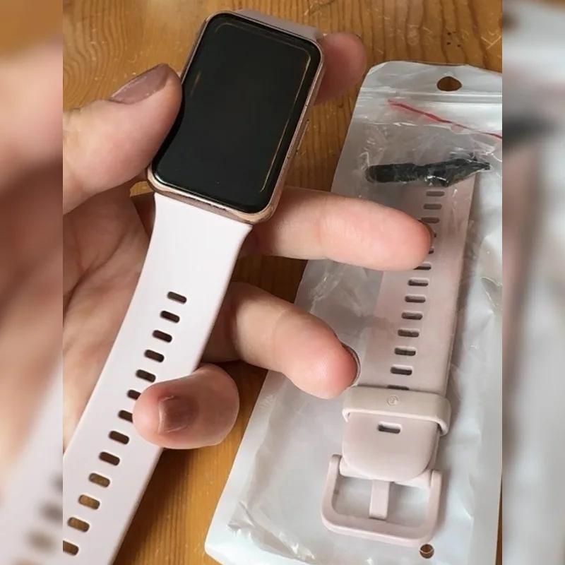حافظة من مادة TPU + حزام لساعة Huawei Watch FIT Strap Smartwatch المعصم الرياضية سوار ساعة ذكي من السيليكون + غطاء مناسب لملحقات الساعة