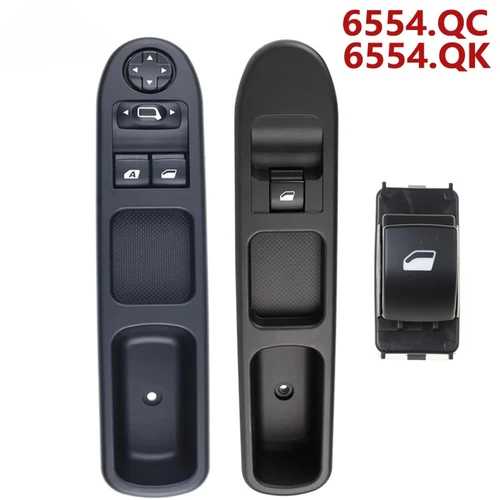 Para Peugeot 207 2007-2015 6554.QC 6554.QK Botón de Control del interruptor de la ventana eléctrica 6554QC 6554QK
