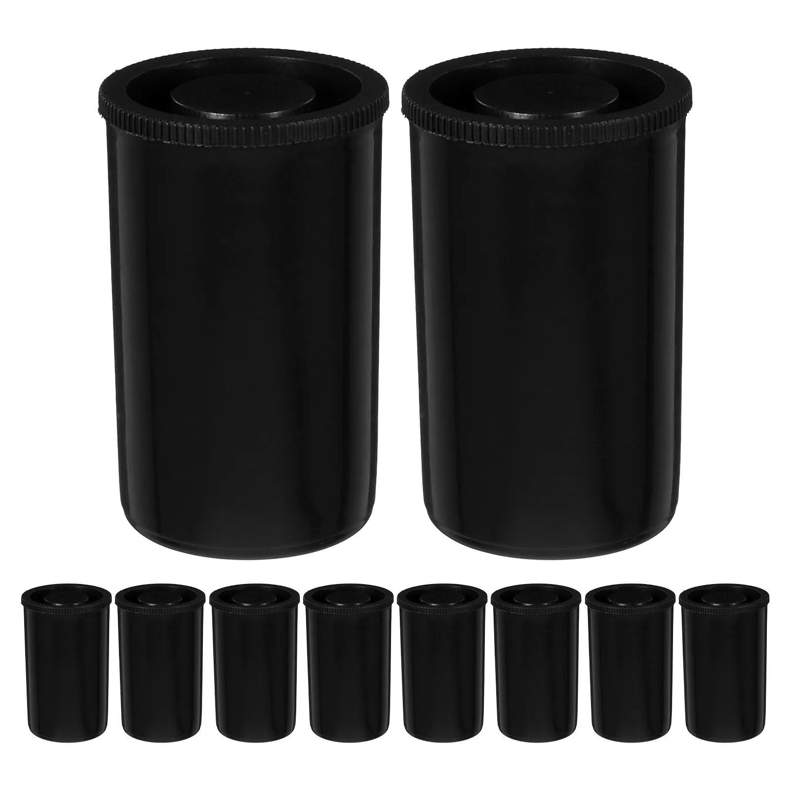 

24 Pcs Lightproof Film Canisters ABS Plastic Empty Carriers for Camera Film Storage ganizer Compact Protective Cases