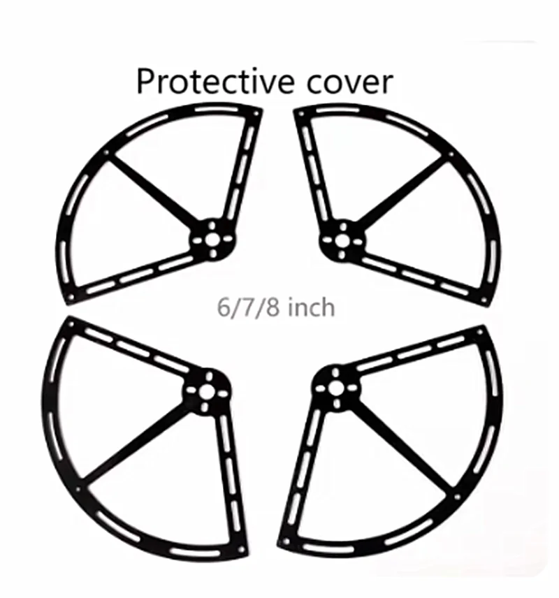 4PCS 3/5/6/7/8/10/12/15 inch propller Protection Frame Guard Protective Cover(1 set) For F450 / F550 Propeller Protectorsr