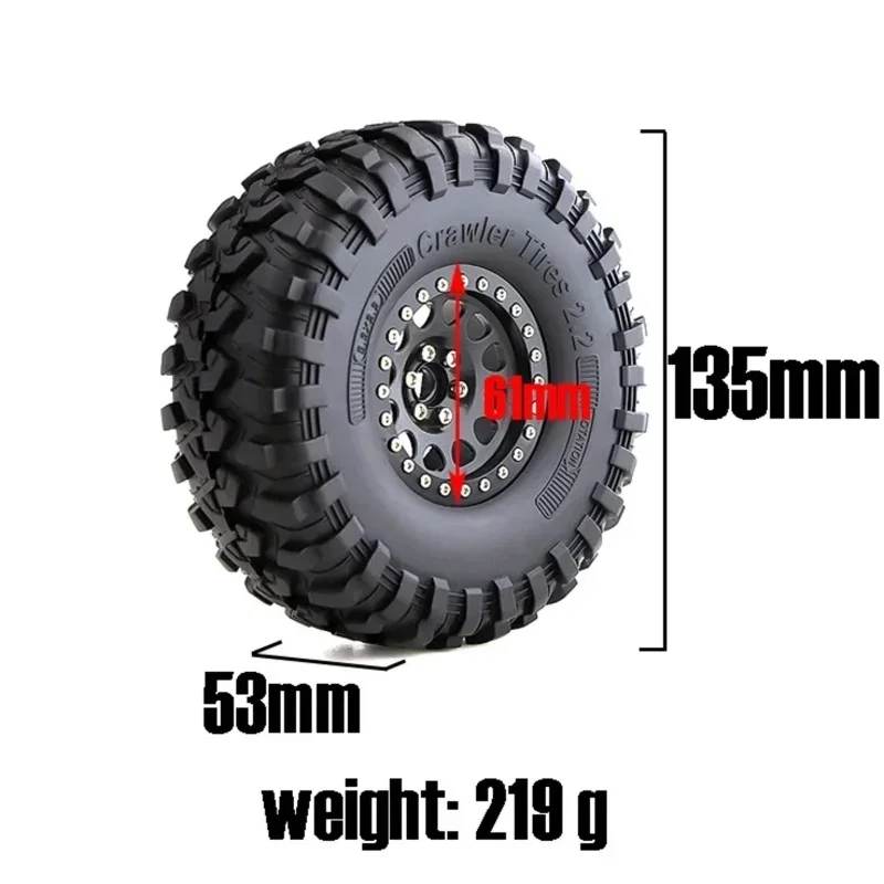 4Pcs130mm Metal 2.2