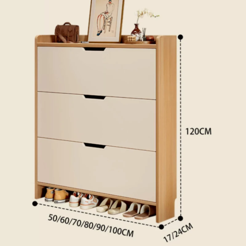Book Shelf Outdoor Shoes Cabinets Farmhouse Organizer Wood Luxury Shoes Cabinets Slim Dividers Szafka Na Buty Furniture Home