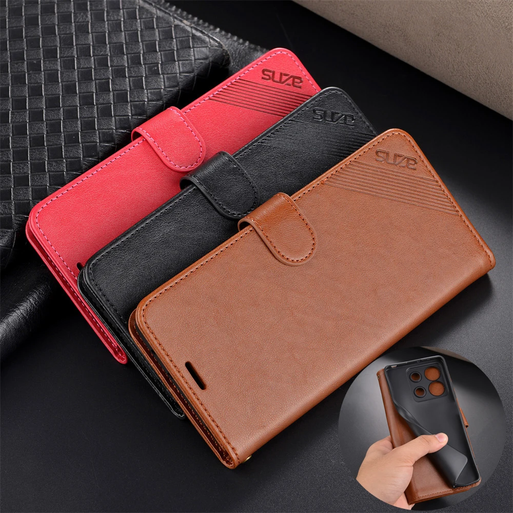 For Xiaomi Poco X6 5G Case Flip Leather Phone Cover Card For Xiaomi Poco X6 Coque Fundas Bag Book Protector чехол