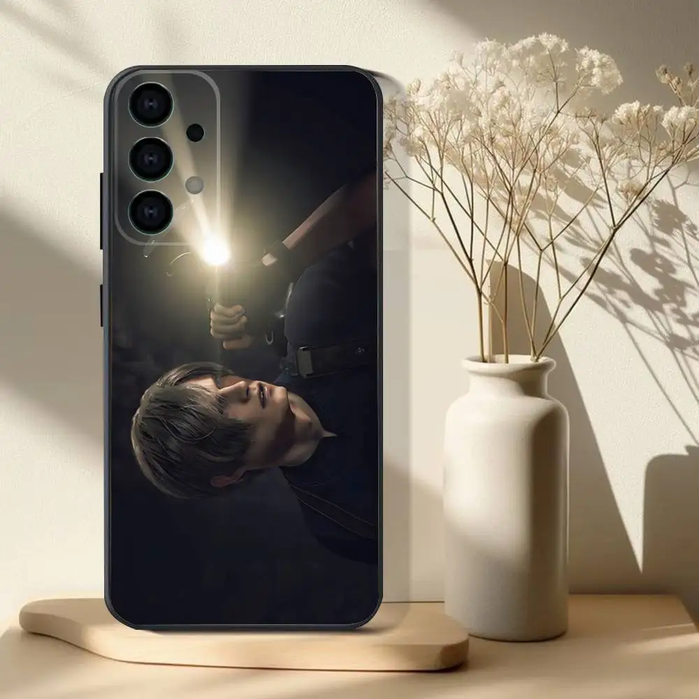 حافظة لهاتف ليون ريزدنت إيفيل 4 طبعة جديدة لهاتف سامسونج S 25,24,23,22,30,21,10,9,Ultra,Plus,Lite,FE,4,5G حافظة ناعمة سوداء