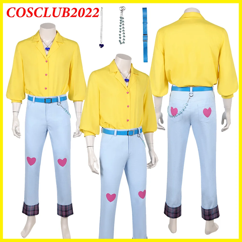 

Romance Saja Boys Cosplay Costume Demons 2025 KPop Hunters Shirt Pants Belt Necklace Men Outfits Halloween Party Fantasia Suit
