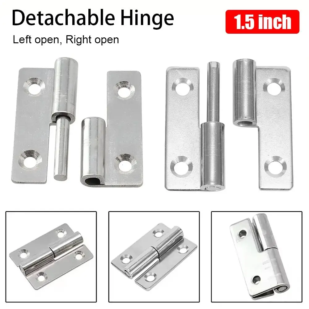 1Pcs Slip Joint Removable Hinge 304 Stainless Steel Lift Flag Off Detachable Hinges Left Right Open Furniture Hardware