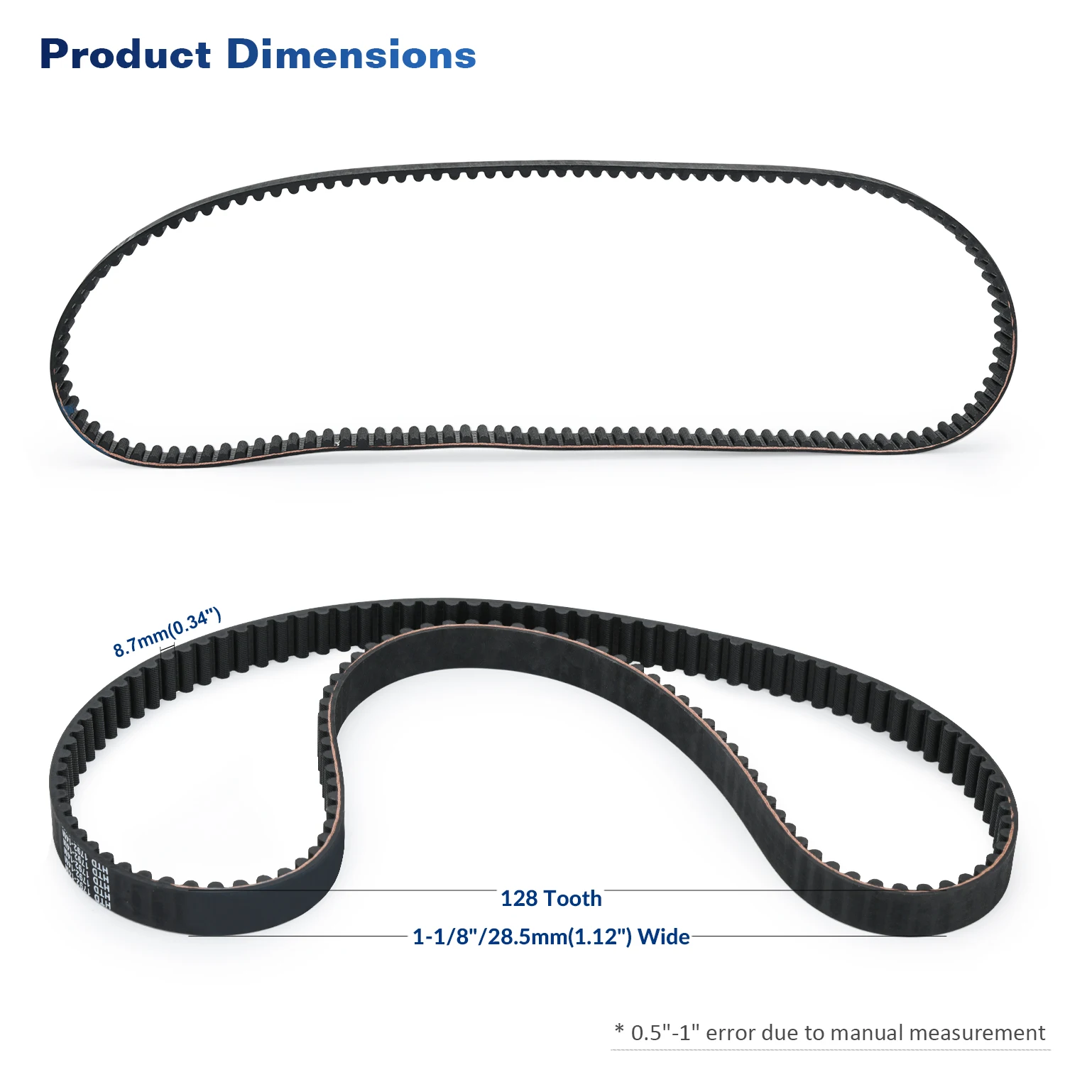 Rear Drive Belt 40022-91 58-420 1204-0042 Durable Easily Install Replacement Drive Belt For 91-03 Harley Davidson Sportster 883