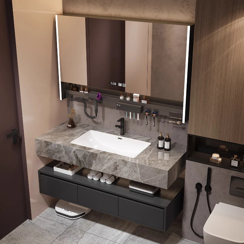

Sink Toilet Bathroom Cabinet Perfume Mirror Space Saver Wooden Bathroom Cabinet Skincare Modern Corner Gabinete Home Furniture