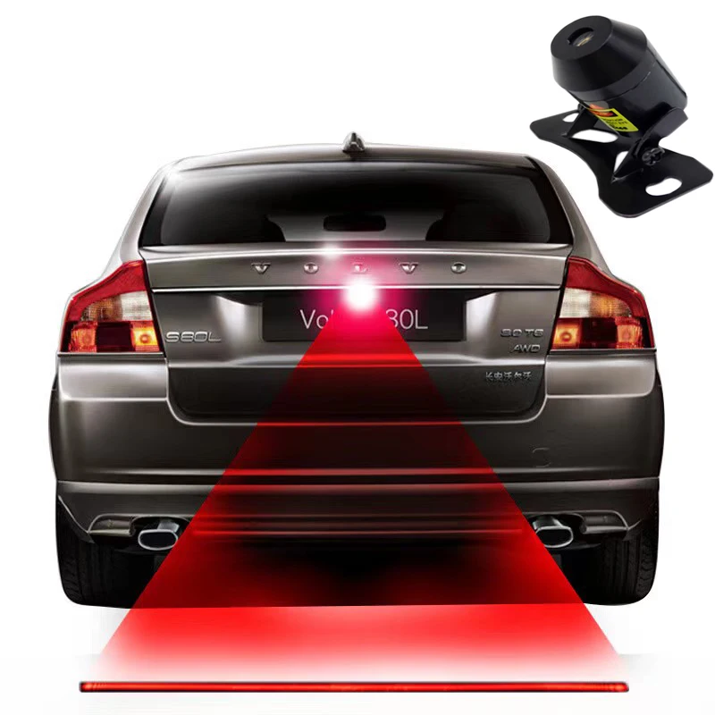 FUGSAME 2014 New Product 12V LED Car Safety Warning Light Auto Laser Tail Fog Light Brake Light