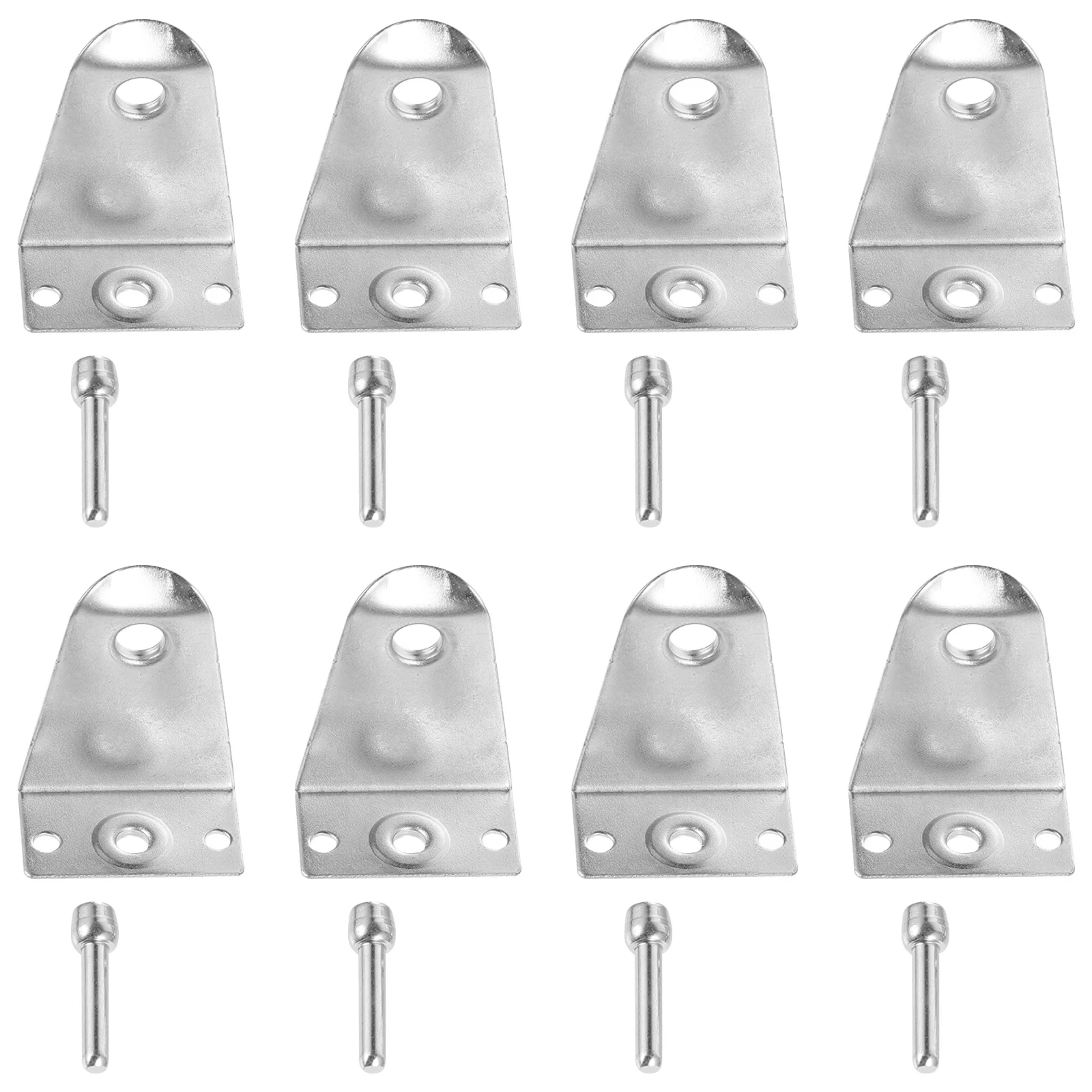 

8Sets Mini Blind Brackets Stainless Holders Smooth Surface Easy Match Curtains Long Time Service Blind Brackets