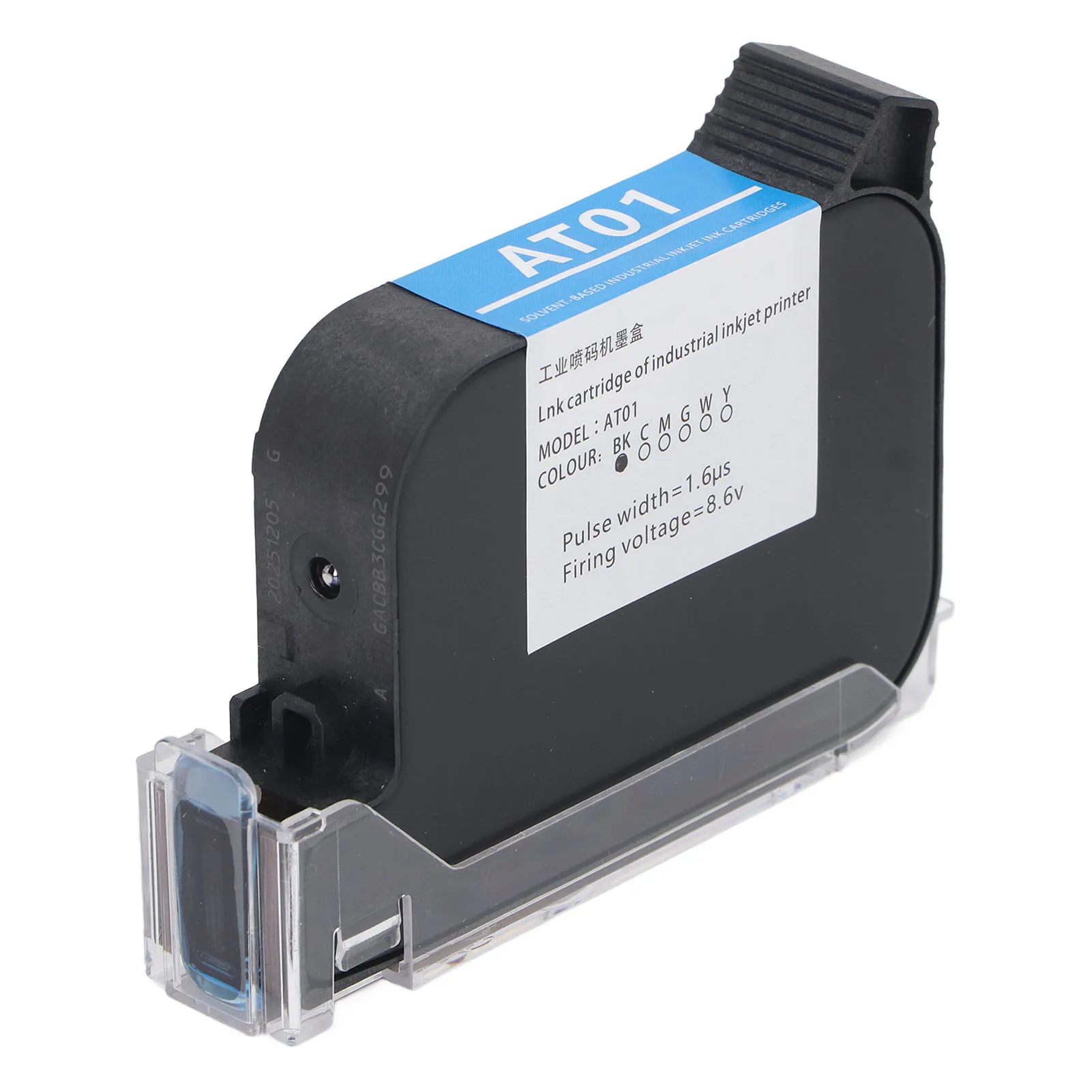 

Coding Machine Ink Cartridge Strong Adhesion Perfect Fit Fast Dry Smoothly HD Printing Ink Cartridge for SC12 SC12T CP12 CP12W