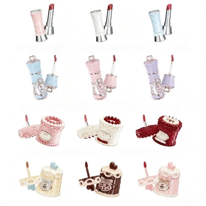 Flower Knows Bunny Garden Knight Unicorn Water Light Lip Gloss Non-Sticky Hydrating Nourish Lips Long Lasting Makeup