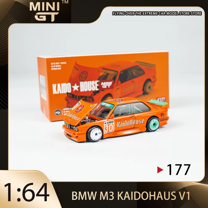 

Kaido House + MINIGT 1:64 BMW M3 KaidoHaus V1 Alloy Premium Diecast Vehicle Model Toys Collectible Display Piece