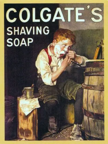 Colgate's Shaving Soap vintage style metal sign man cave shed Home Decor plaque-Aluminum
