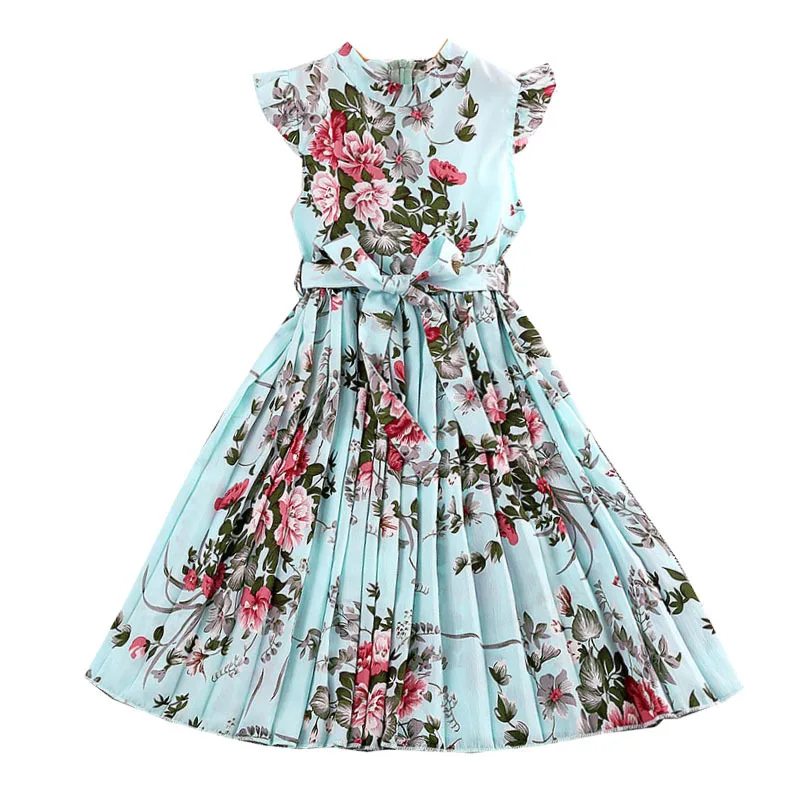 Flower Children Kids Dress Girls Party Summer New Girl Clothing Pricess Birthday Dress Kids Clothes