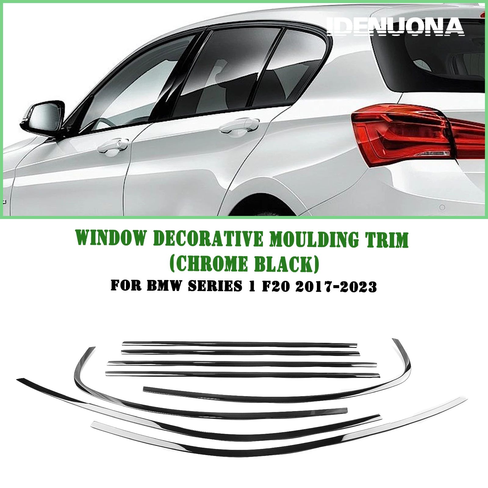 Car Exterior Window Trim Weatherstrips Seal Strip Cover For BMW 1 Series F20 2017-2023