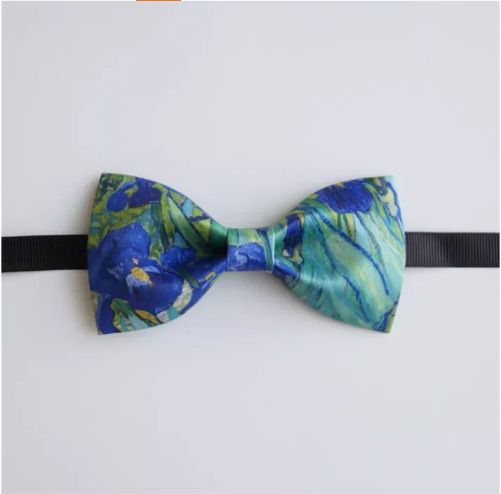 Men's Wedding Business Bow Tie Oil Painting Leisure Retro Fashion Accessories