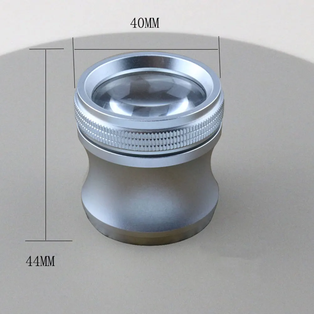 

2pcs 20X Handheld Magnifying Glass Portable For Jewelry Circuit Board Inspection Lightweight Magnifier Silver Black