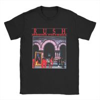 Rush Rock Band Cotton T-Shirt Men Beach Moving Pictures 1981 Tour Vintage T-Shirts Comfortable Hip Hop Tee Shirt Plus Size Tops