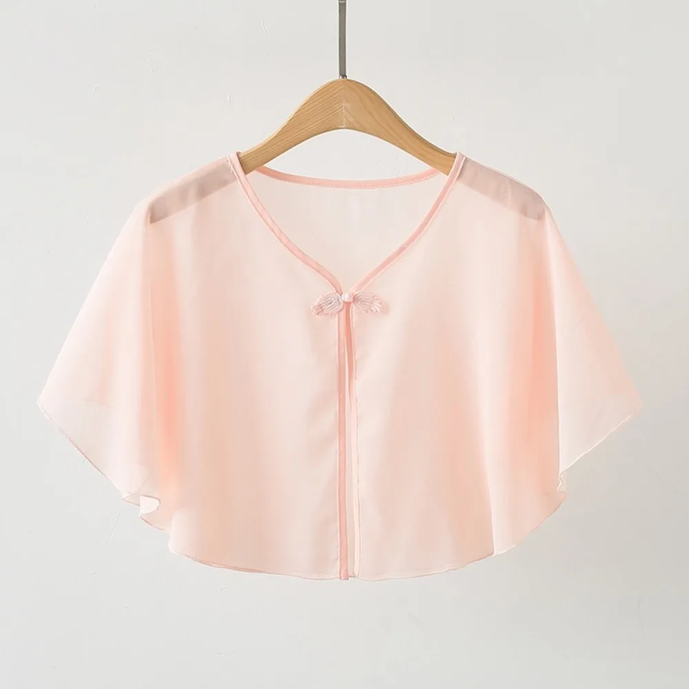 Lace Thin Jacket Multicolor Chiffon Shawl Breathable Short Tulle Shawl Thin Coat Summer